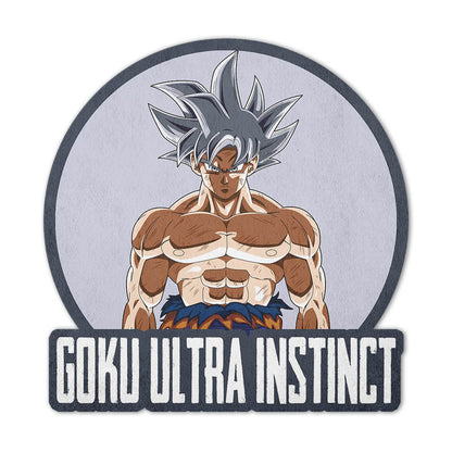 Goku Ultra Instinct Shaped Rug Custom Anime Dragon Ball Mats For Bedroom Living Room Quality Carpets-Animerugs