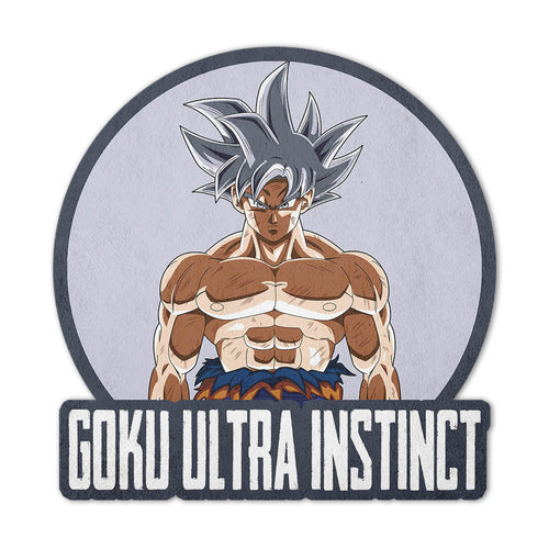 Goku Ultra Instinct Shaped Rug Custom Anime Dragon Ball Mats For Bedroom Living Room Quality Carpets-Animerugs