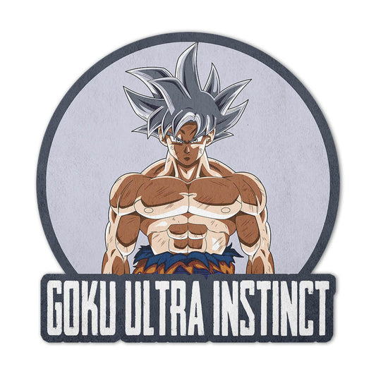 Goku Ultra Instinct Shaped Rug Custom Anime Dragon Ball Mats For Bedroom Living Room Quality Carpets-Animerugs