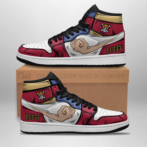 Luffy Skills J1 Sneakers - Custom Anime Design Gomu Gomu No Mi