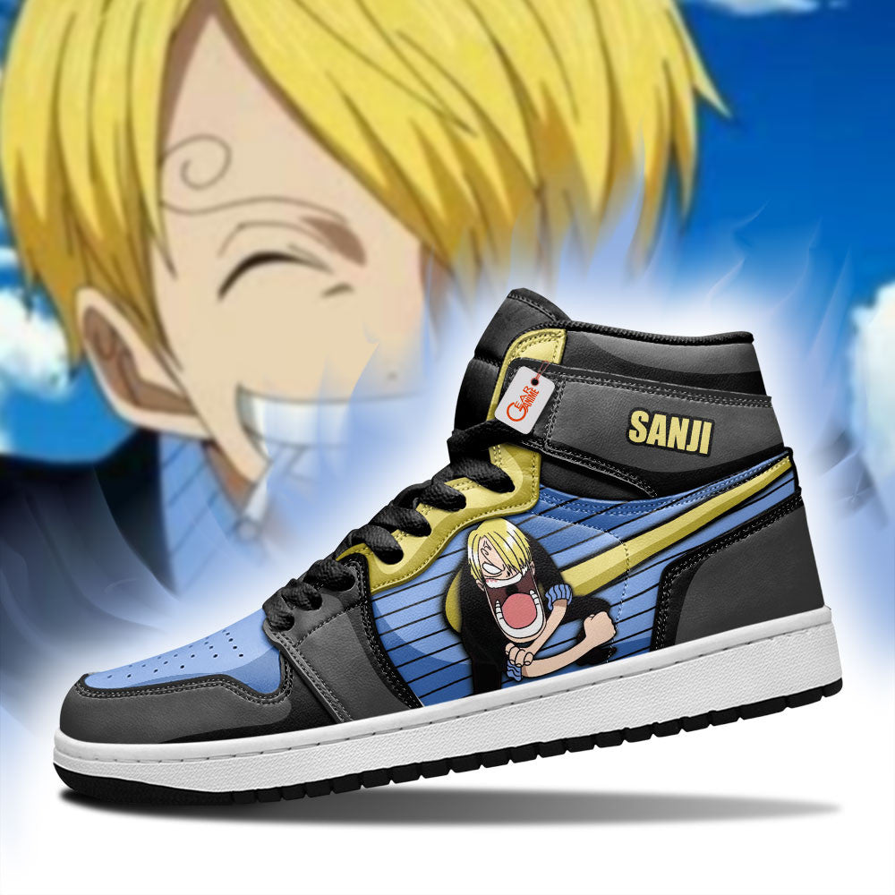 Sanji J1 Sneakers - Custom Anime Design Big Mouth